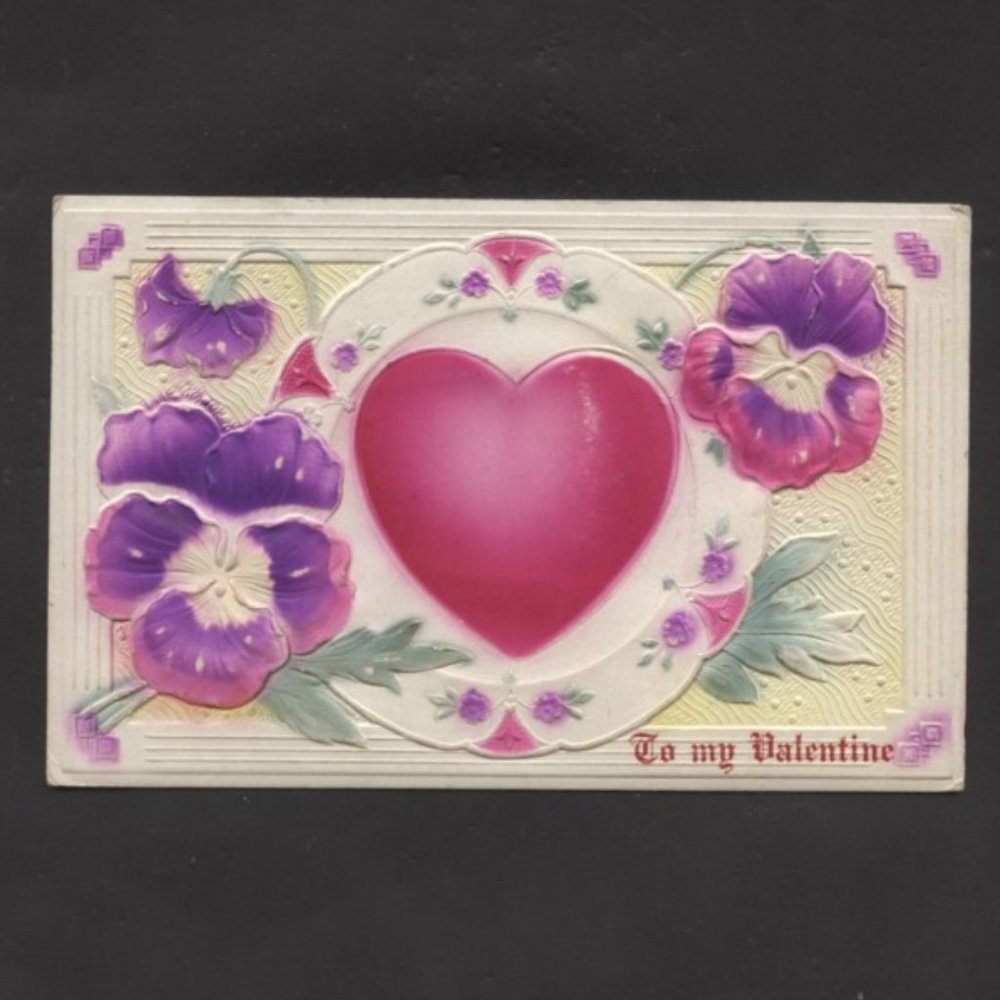 EARLY 1900'S VALENTINES DAY POST CARD EMBOSSED